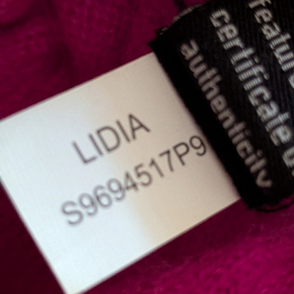 Diane von Furstenberg Lidia Cashmere Dress β Bright Coquette Ruffle Midi Sz M - Picture 14 of 15